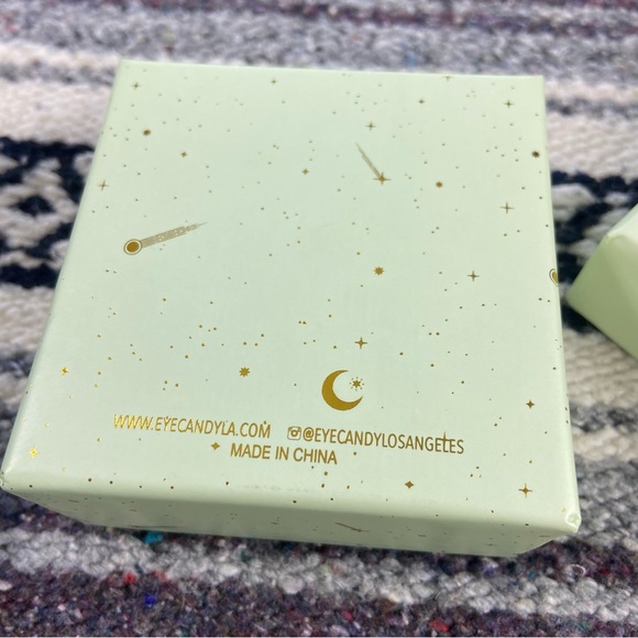 Armcandy Gold Tone Brass Moon Amazonite Bracelet Set of 2 in Box - Picture 8 of 10